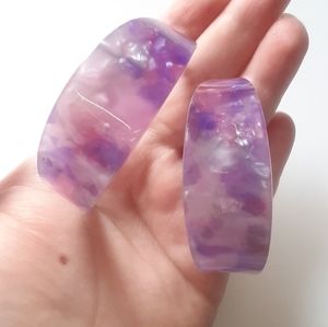 Princess Accessories Acrylic Hoop Earrings